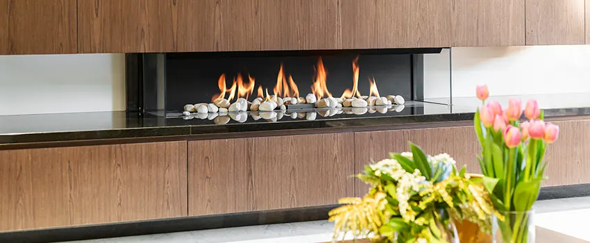 Double-height Fireplace Design Refurbishment in Rocky River, Ohio